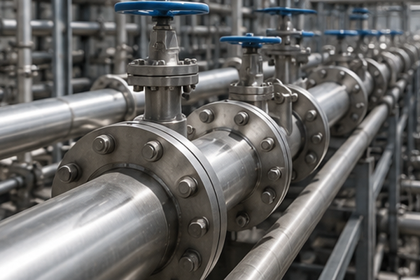 Acid and chlorine transfer lines