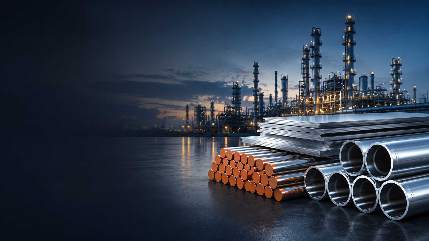 Corrosion resistant alloy plate, tube, pipe and bar for chemical processing equipment