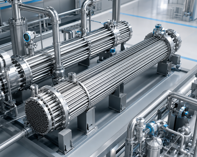 Evaporators and process exchangers