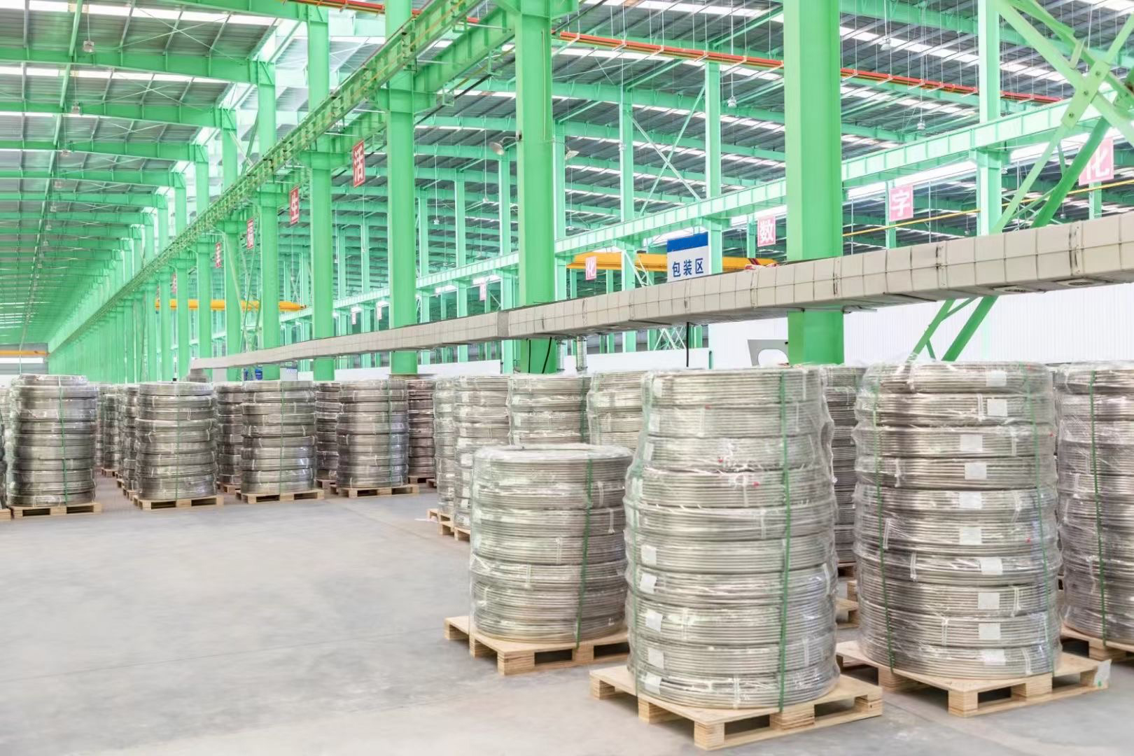 Stainless pipe root coiled tube