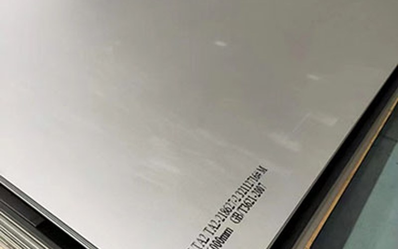 Titanium sheet corner marking used for tolerance and drawing review