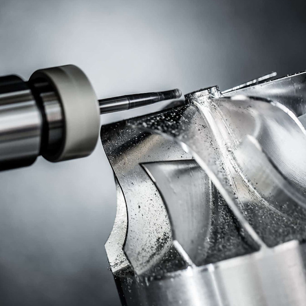 CNC machining of a drawing-defined metal component