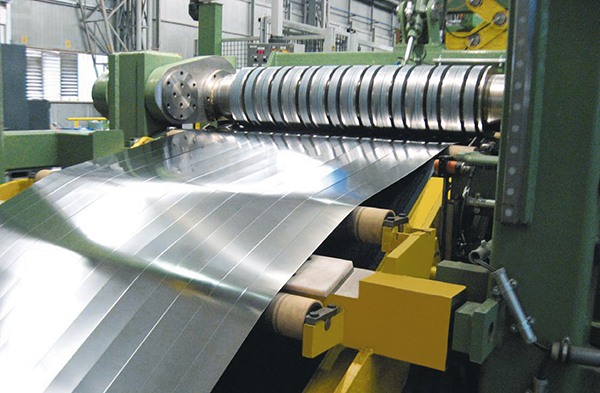 Stainless steel flat rolled material for strip and slit coil supply