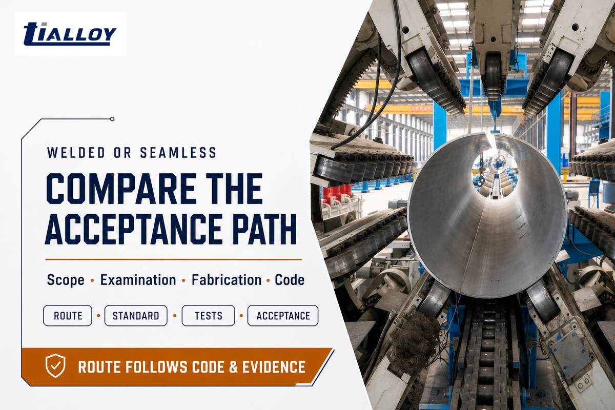 5. Compare Manufacturing Routes Through the Code and Acceptance Path — TiAlloy