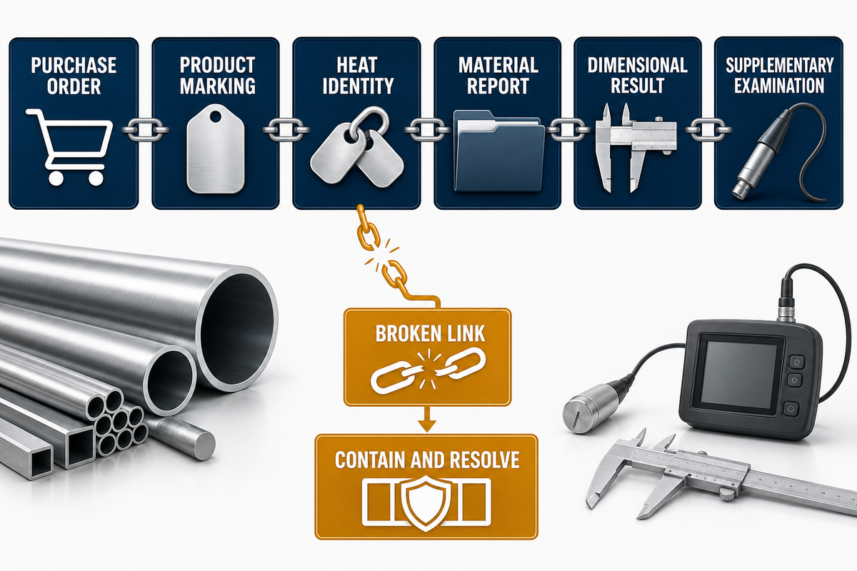 7. Tie Tests and Documents to the Ordered Material — TiAlloy