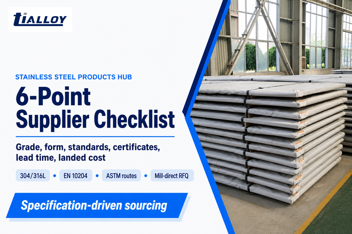 Stainless Steel Products Hub: 6-Point Supplier Checklist