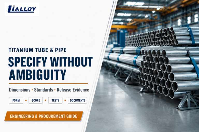Titanium Tube & Pipe Guide: Scope, Standards & RFQs