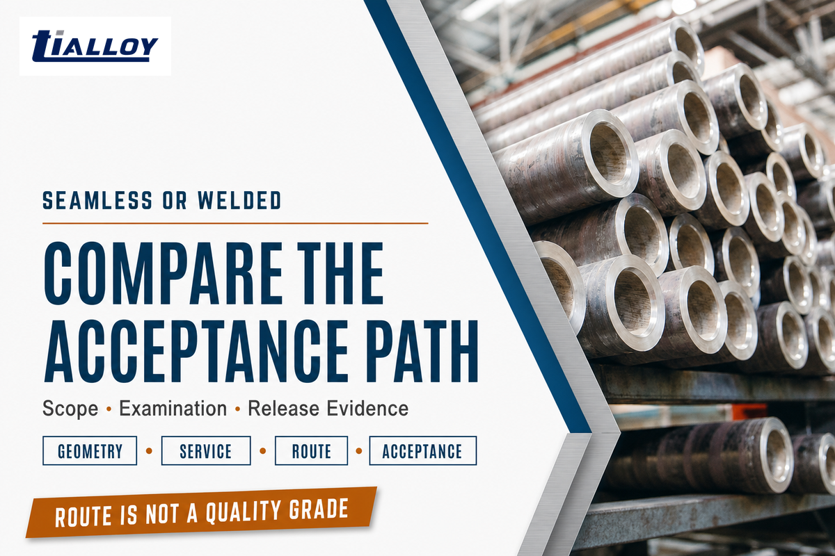 4. Choose Seamless or Welded by the Acceptance Path — TiAlloy