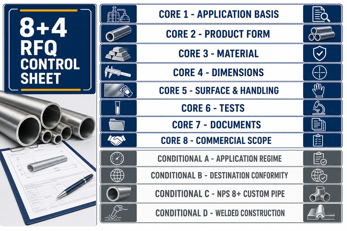 8. Build an 8+4 Titanium Tube-or-Pipe RFQ Control Sheet — TiAlloy