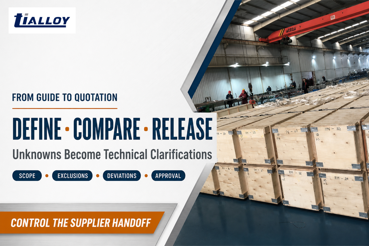 Turn the Guide into a Controlled Supplier Conversation — TiAlloy
