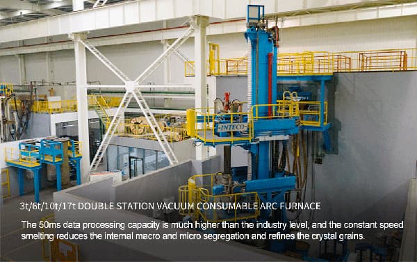 Double station vacuum consumable arc furnace