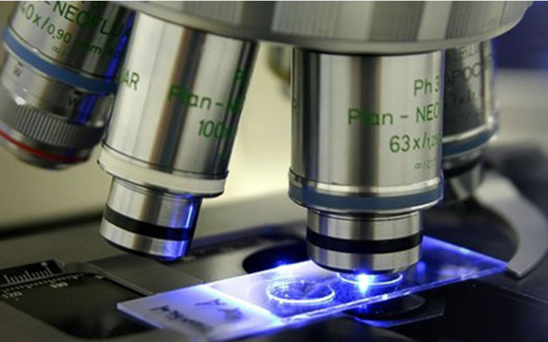 Metallographic microscope used for metal interface examination