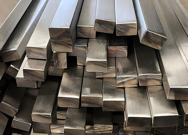 Stainless steel square bar section