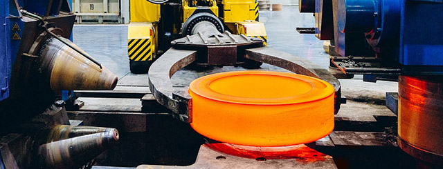 Titanium seamless ring rolling mill producing forged rings