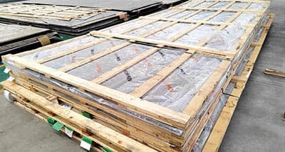 Titanium plate packing and shipment identification
