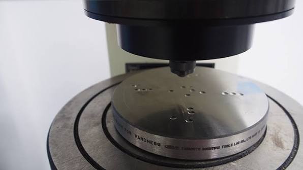 Hardness testing equipment used for Alloy C276 material verification