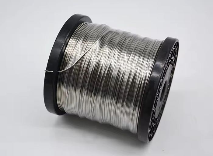 Titanium wire spool label with heat lot grade and size identification