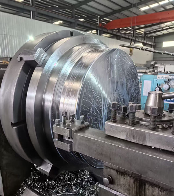 Titanium forged flange and custom titanium preform