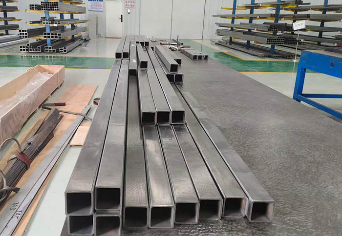 Titanium square and rectangular tube forming and sizing