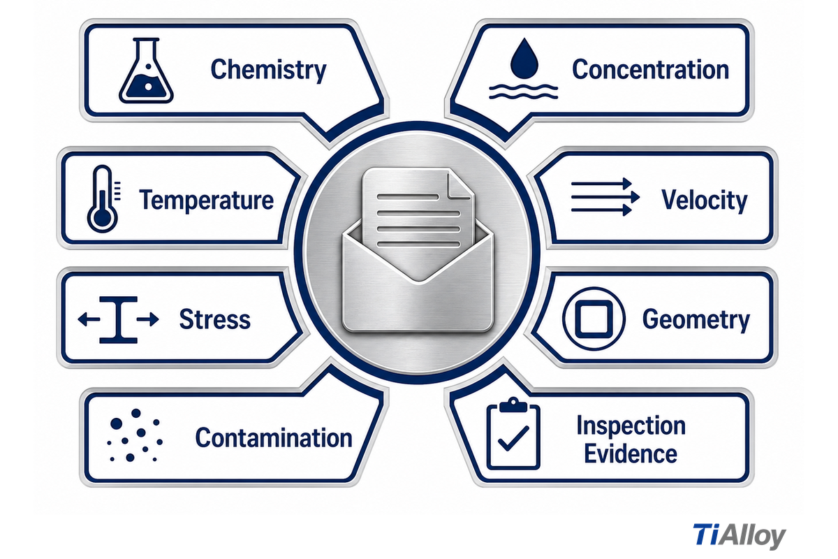 Eight service-envelope fields turn a fluid name into a reviewable engineering record (AMPP)