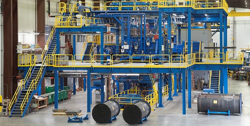 Real TiAlloy EB or PAM titanium primary melting operation