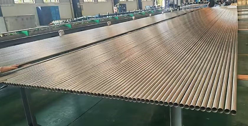 Stainless steel heat exchanger tubes for condensers and thermal processing equipment