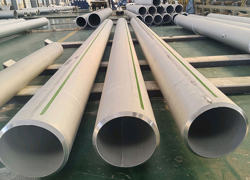 Welded stainless steel pipe for process piping and fabricated industrial systems