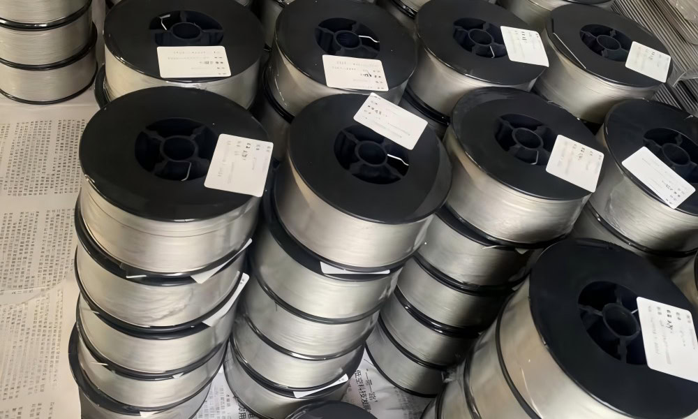 Large precision wound titanium additive manufacturing wire spool