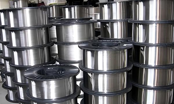 Precision fine titanium wire on spool for medical material applications