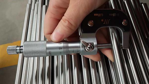 Grade 23 titanium dimensional inspection