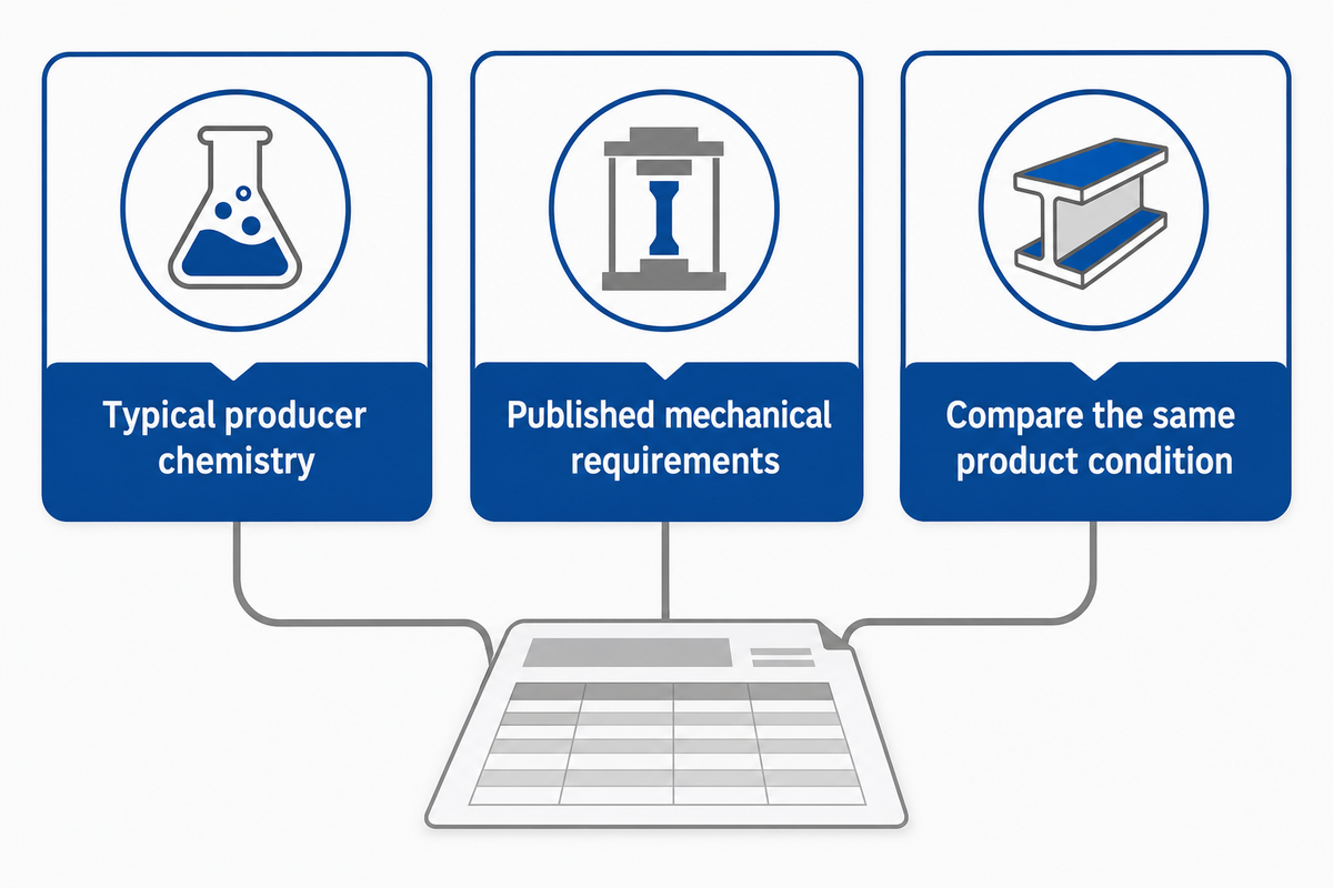Producer chemistry and mechanical requirements need separate interpretation on the same product basis.