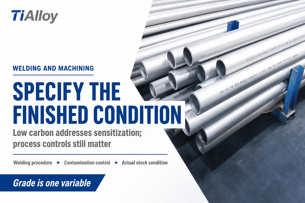 Low-carbon grade choice does not replace welding procedures, contamination control or stock-condition checks.