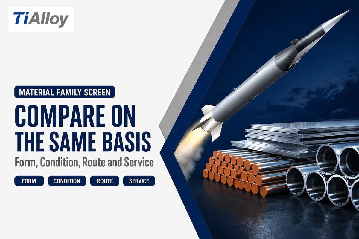 Aerospace material families compared on the same form, condition, route and service basis (NIST)