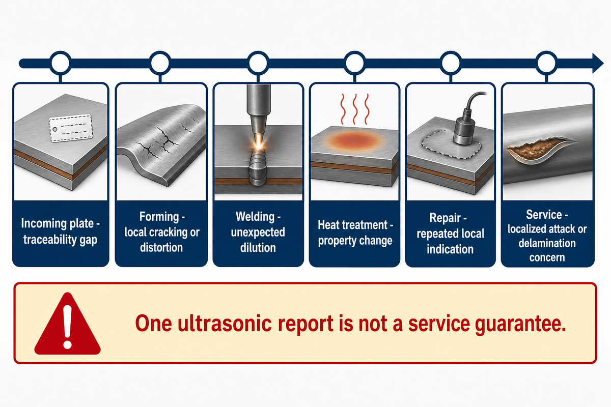 Where Clad Plate Fails: Interface, Forming, Welding, and Service — TiAlloy