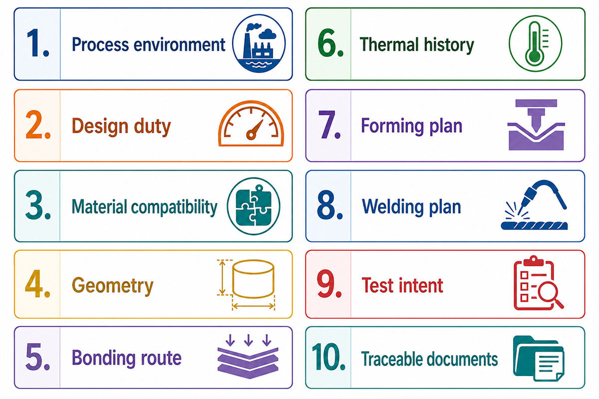 Clad Plate Decisions: 10 Consequence Checks — TiAlloy
