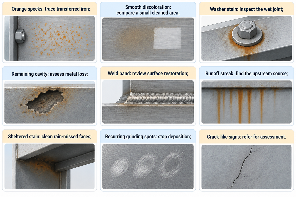 What the rust pattern tells you — TiAlloy