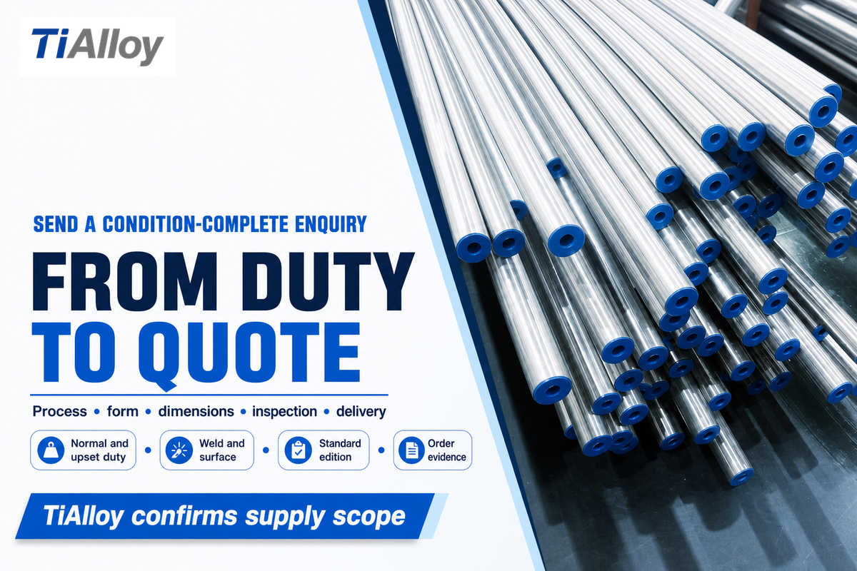 A C22 or C276 enquiry should state duty, form, dimensions, standard edition and inspection package.