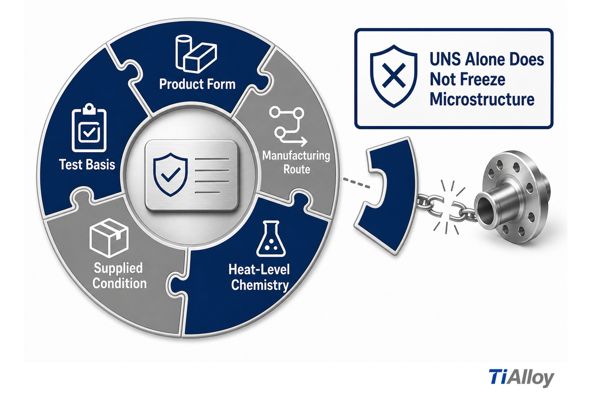 Form, route, chemistry, condition and test basis stay locked to nickel-alloy data (NIST)