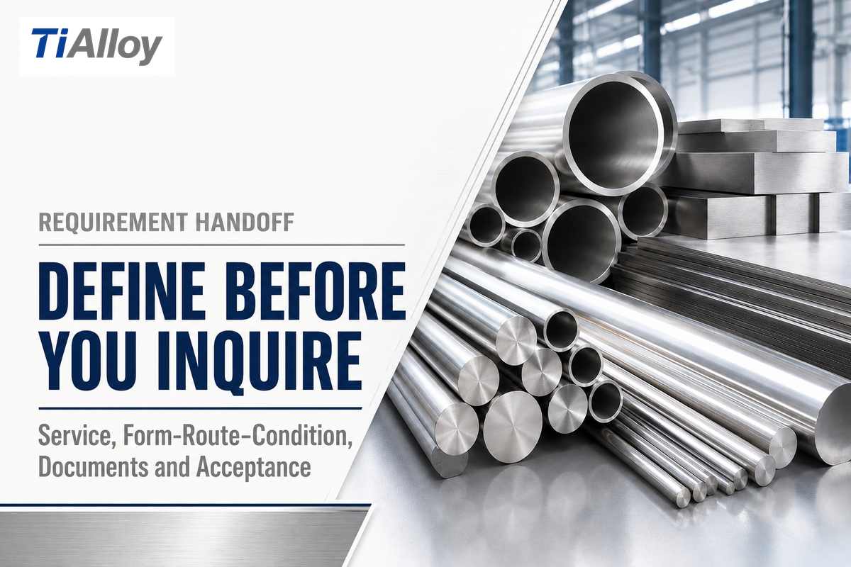 Evidence-ready nickel-alloy requirements precede a scoped supply discussion — TiAlloy